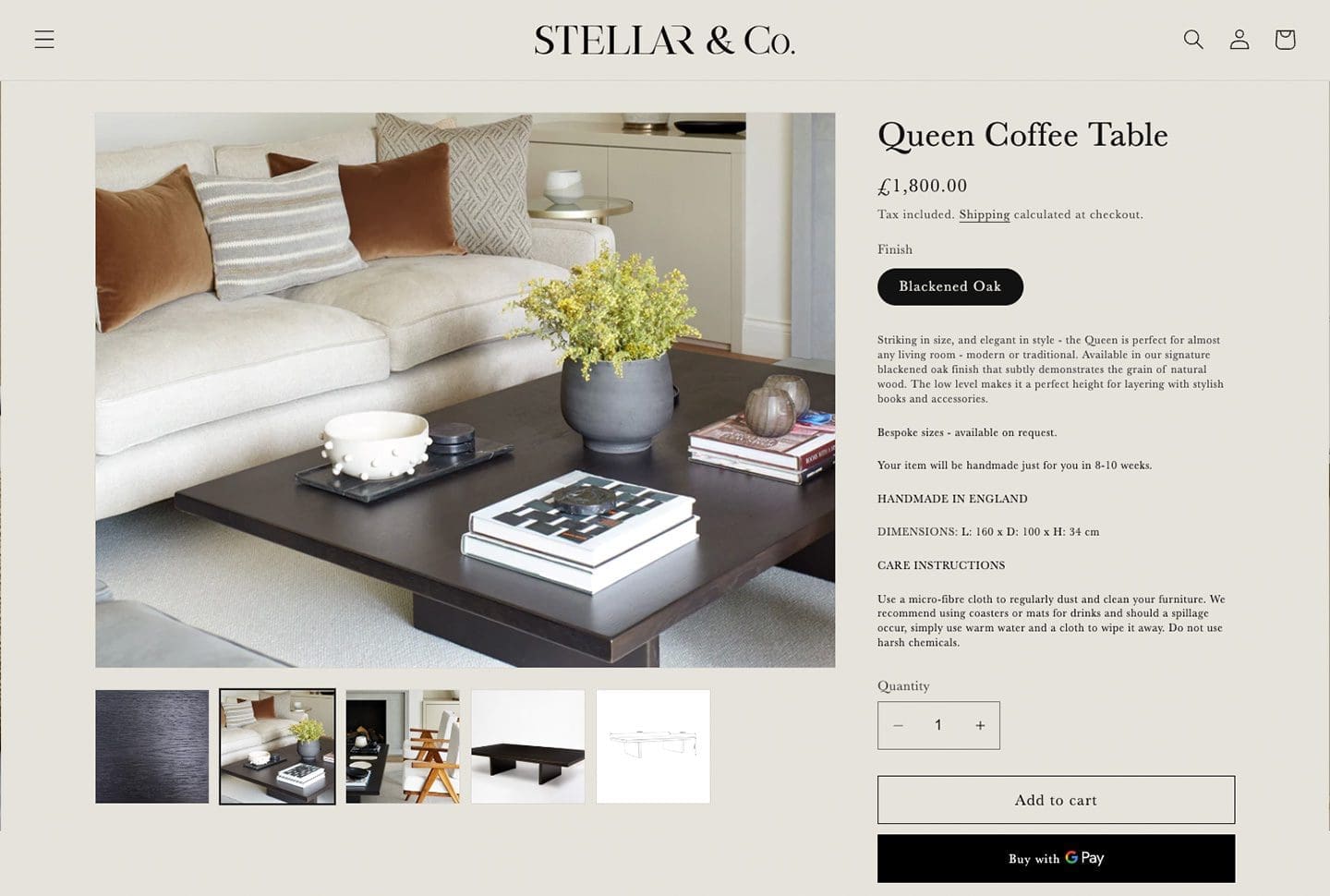 Stellar Interiors - Shopify Products