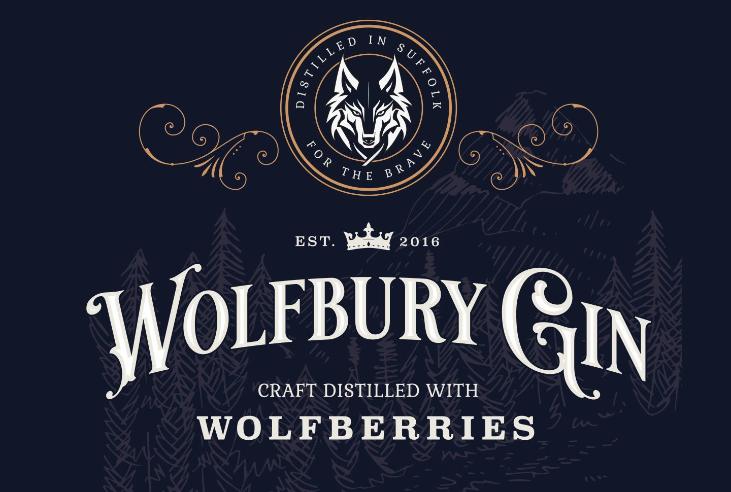 Wolfbury Gin Brand Design